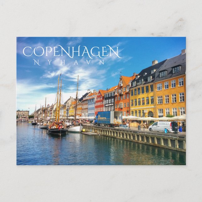 Kopenhagen, Nyhavn Postkarte (Vorderseite)