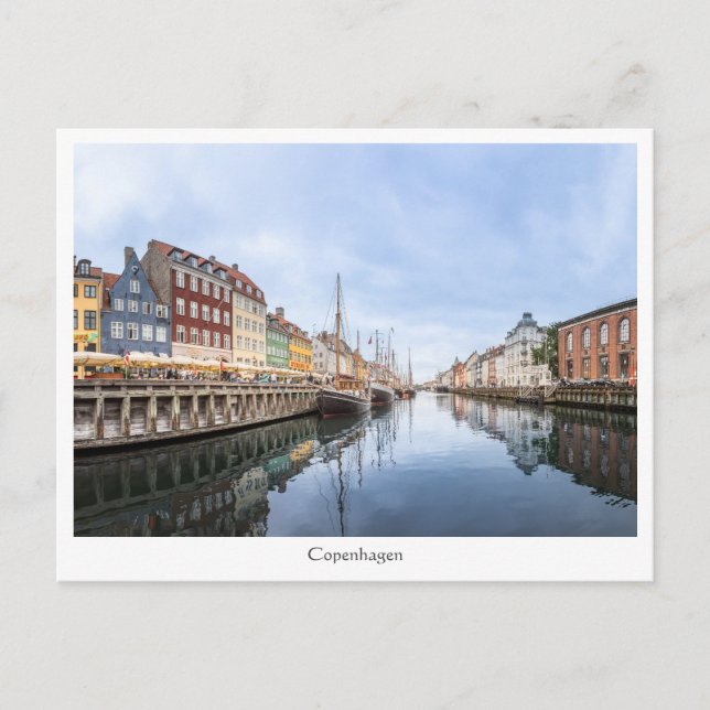 Kopenhagen Nyhavn Postkarte (Vorderseite)