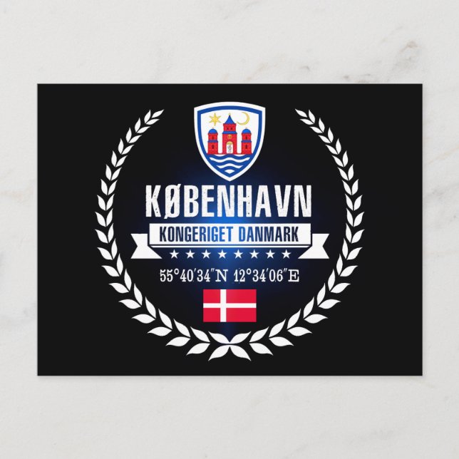 Kopenhagen Postkarte (Vorderseite)