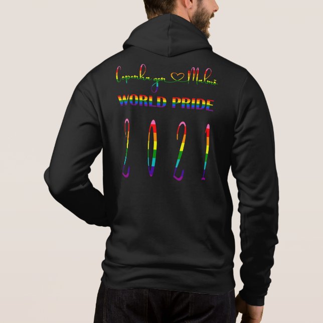 Kopenhagen und Malmö LGBTQ-Weltpreis 2021 Hoodie (Rückseite)