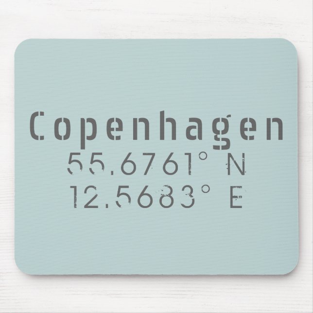 Kopenhagener Breitengrad Mousepad (Vorne)