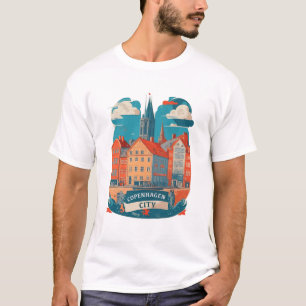 Kopenhagener Stadt T-Shirt