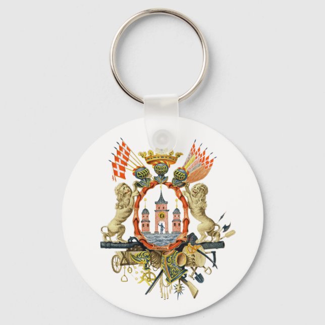 Kopenhagener Wappen Schlüsselanhänger (Vorderseite)