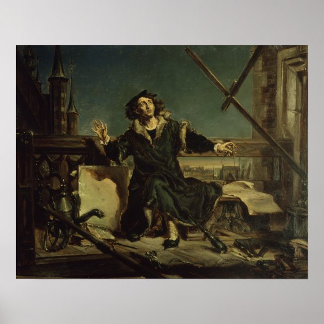 Kopernikus im Turm von Frombork Poster (Vorne)