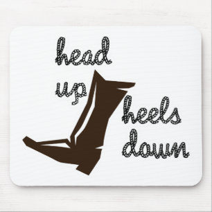 Kopf-an-Heels nach unten Mousepad