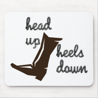 Kopf-an-Heels nach unten Mousepad