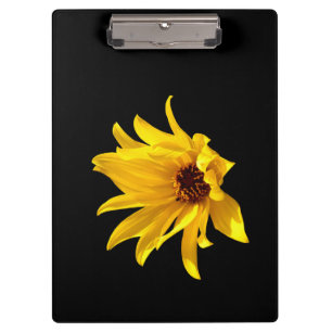 Kopf der gelben daisy Helenium Clipboard Klemmbrett