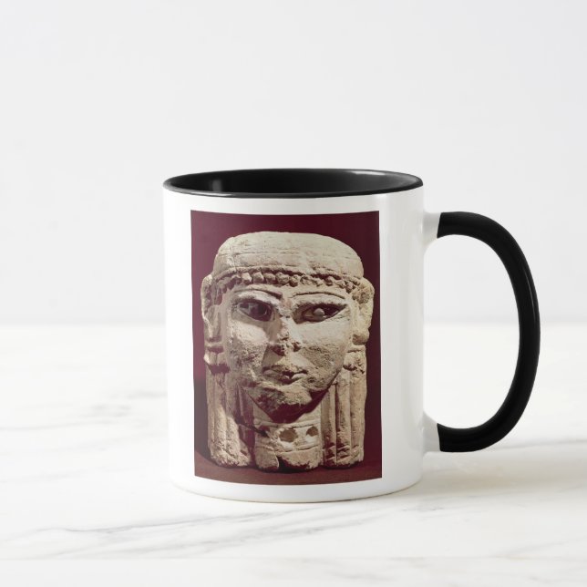 Kopf der Göttin Ishtar, von Amman, Jordanien Tasse (Rechts)