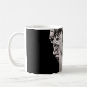 Kopf der klassischen Büste von Michelangelos David Kaffeetasse