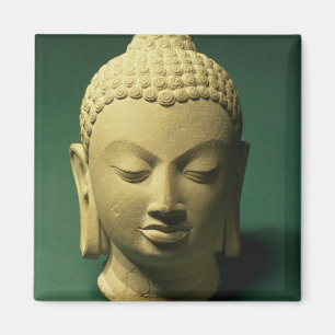 Kopf des Buddhas, Sarnath (Sandstein) Magnet
