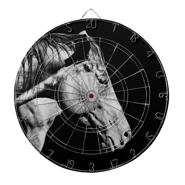 Kopf des Pferdebeins Dartscheibe (vorne)