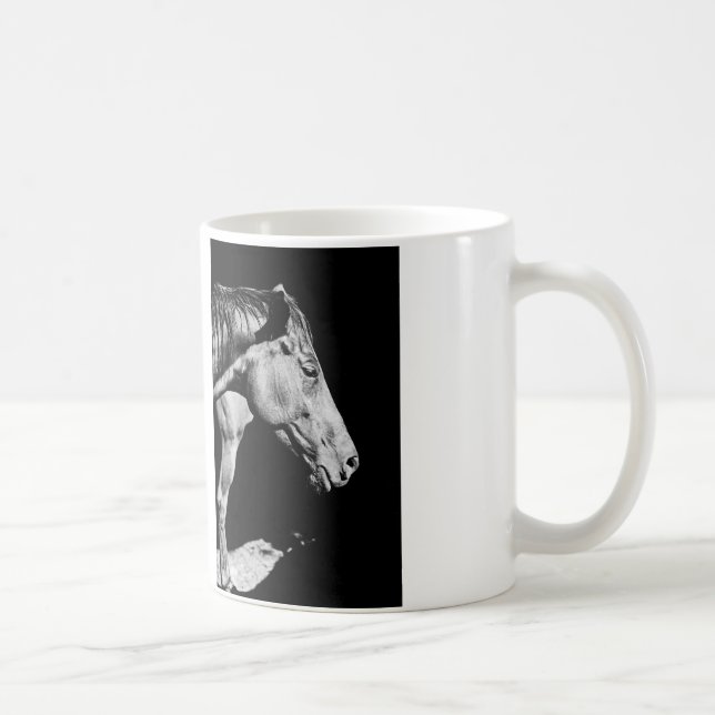 Kopf des Pferdebeins Kaffeetasse (Rechts)