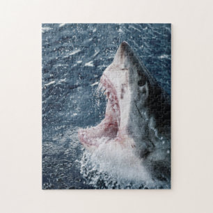 Kopf des Weißen Hais Puzzle