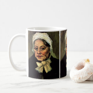 Kopf einer alten Frau mit weißer Kappe von Vincent Kaffeetasse