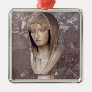 Kopf einer Frau bekannt als Aspasia von Miletos Ornament Aus Metall