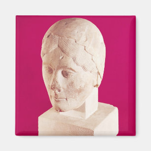 Kopf einer Frau, von Cambrai-Kathedrale Magnet