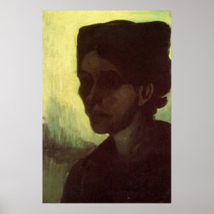 Kopf einer jungen Bäuerin von Vincent van Gogh Poster
