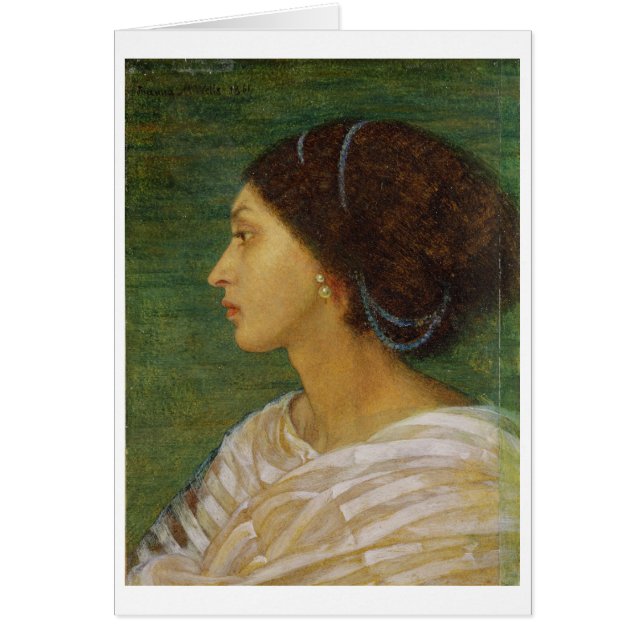 Kopf einer Mulatte-Frau, 1861 (Öl auf Papier legte (Vorne)