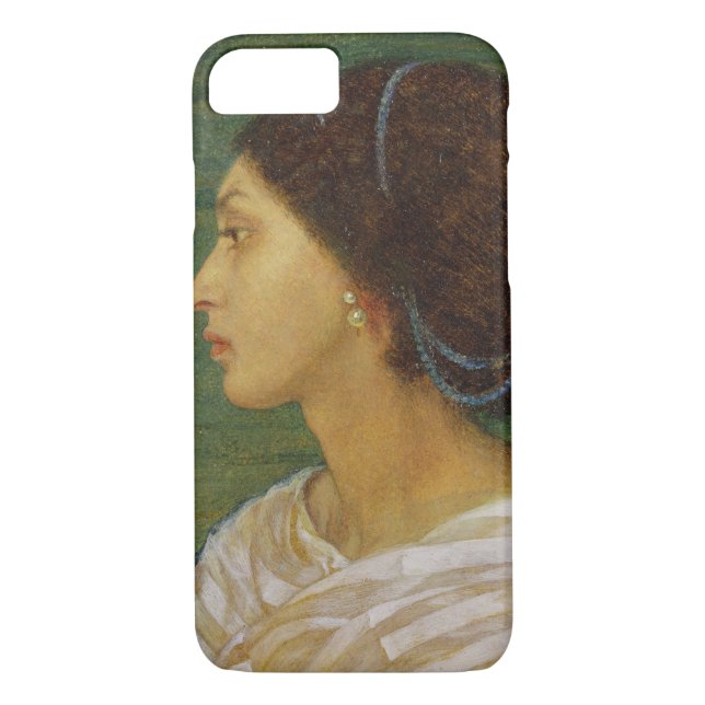 Kopf einer Mulatte-Frau, 1861 (Öl auf Papier legte Case-Mate iPhone Hülle (Rückseite)
