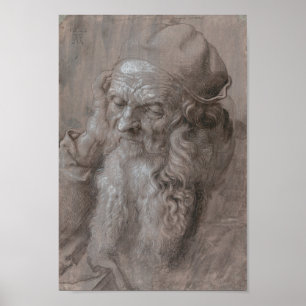 Kopf eines alten Mannes durch Albrecht Durer Poster