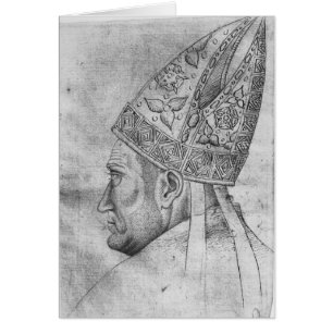 Kopf eines Bischofs, vom Vallardi Album