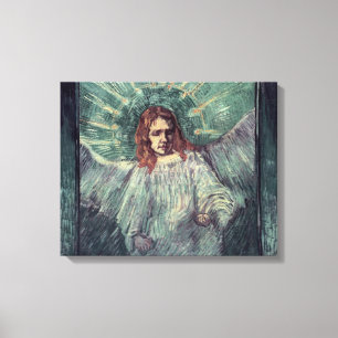 Kopf eines Engels, nach Rembrandt, 1889 Leinwanddruck