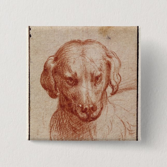 Kopf eines Hundes Button (Vorderseite)