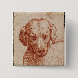 Kopf eines Hundes Button
