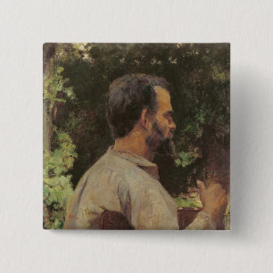 Kopf eines Mannes, Monsieur Etienne Devismes, 1882 Button