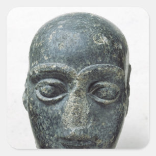 Kopf eines Mannes Quadratischer Aufkleber