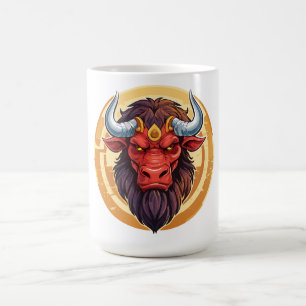 Kopf eines Minotaurus aus der griechischen Mytholo Kaffeetasse