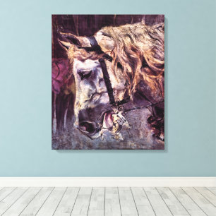 Kopf eines Pferdes von Giovanni Boldini, Vintage A Leinwanddruck