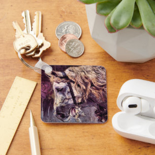 Kopf eines Pferdes von Giovanni Boldini, Vintage-K Schlüsselanhänger