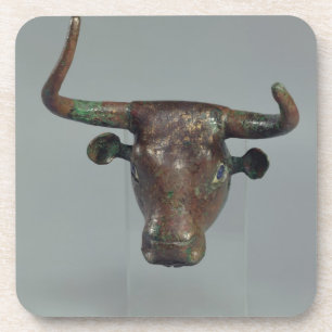 Kopf eines Stiers, mit königlicher sumerischer Untersetzer