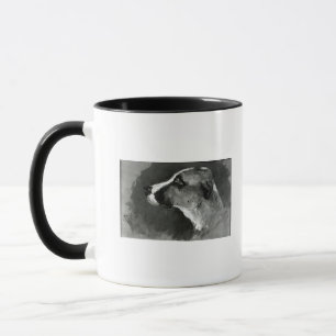 Kopf Henrides Toulouse-Lautrec   eines Hundes mit Tasse