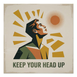 Kopf hoch halten poster