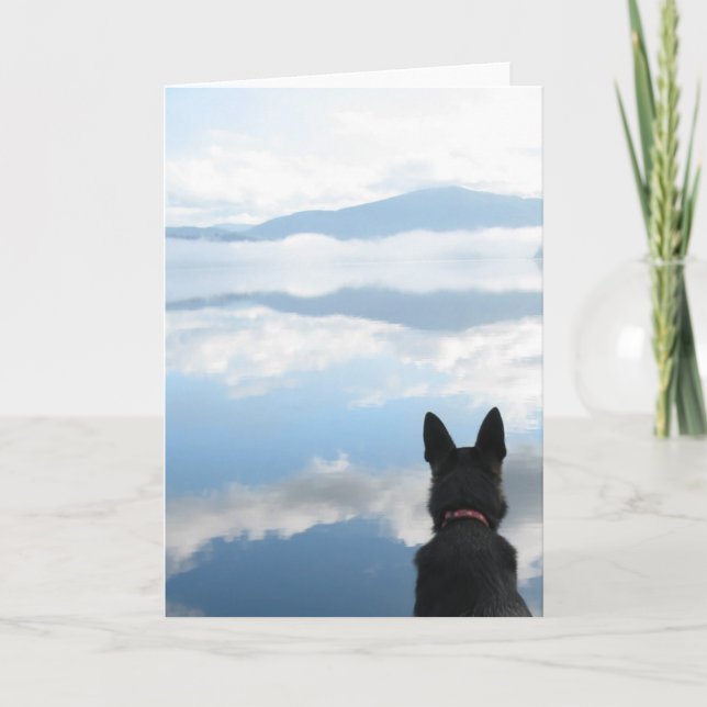 Kopf in den Wolken - Leere drinnen Karte (Vorderseite)