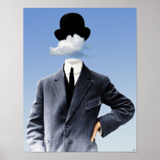 "Kopf in den Wolken" Poster