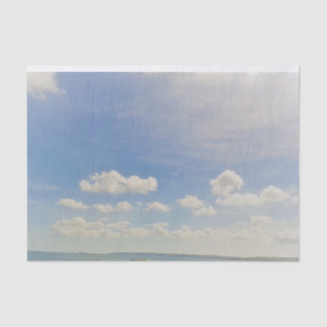 Kopf in den Wolken Seidenpapier (Vorderseite)