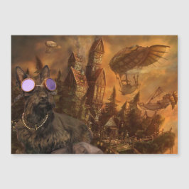 Kopf in der Wolken Magnetkarte