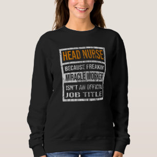 Kopf Krankenpflege durch Wunder Männer Frauen Sweatshirt