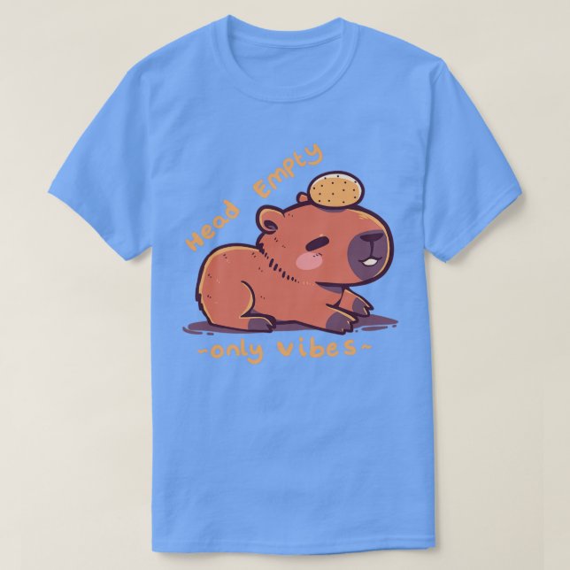 Kopf Leere Capybara T-Shirt (Design vorne)