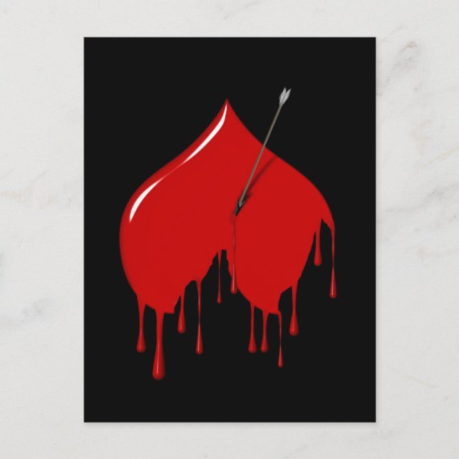 Kopf nach unten (Text hinzufügen) Postkarte (Vorderseite)