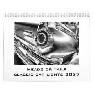 Kopf oder Zahl 2027 Oldtimer-Lichter-Kalender Kalender