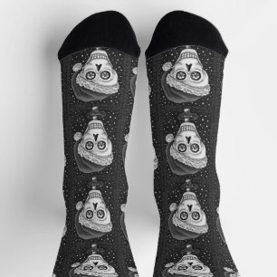 KOPF SANTA SKULL, CHRISTMAS SKELETON SPASS SOCKEN