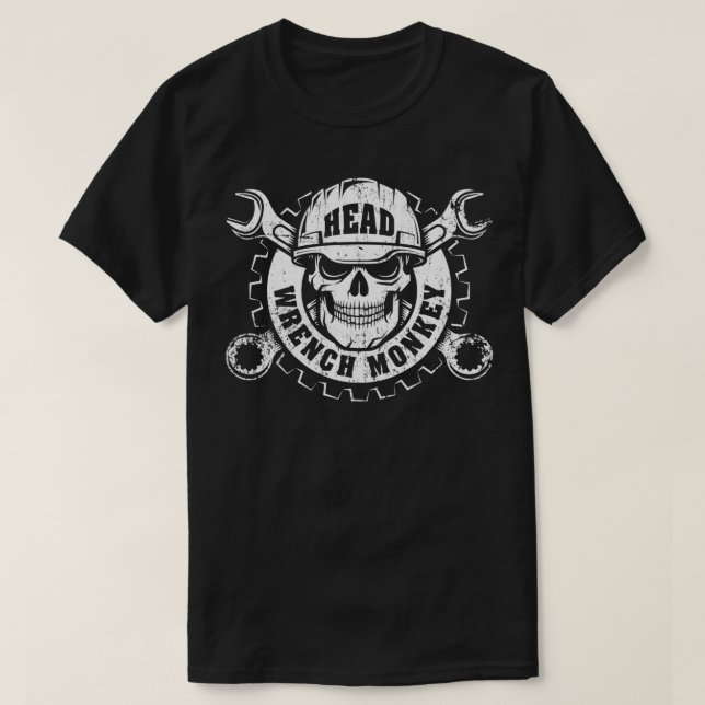 Kopf-Schlüssel-Mechanik T-Shirt (Design vorne)