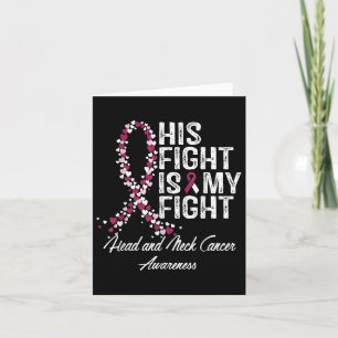 Kopf-und Nackenkrebs Bewusstsein, dass sein Kampf  Karte