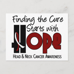 Kopf-und Neckenkrebs-HOPE 4 Postkarte