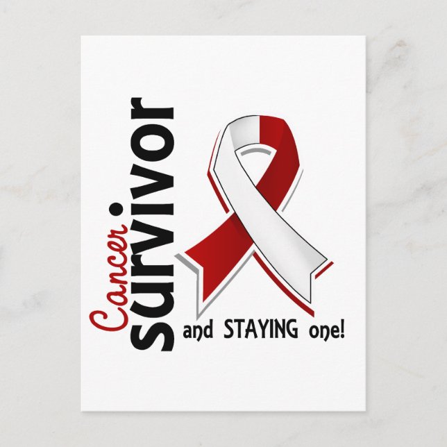Kopf-und Neckenkrebs-Überlebende 19 Postkarte (Vorderseite)