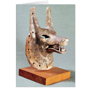 Kopf von Anubis, mit einem eingehängten Kiefer